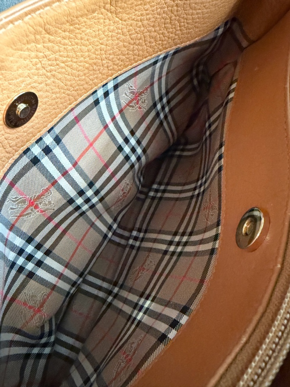 Burberry Tan Leather Tote - Picture 12 of 14